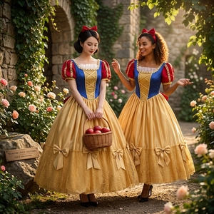 <span class=keywords><strong>Costume</strong></span> da Principessa delle Fiabe <span class=keywords><strong>di</strong></span> Grimm per Halloween, Abito per Cosplay Adulti, Outfit Classico in Poliestere per Feste a Tema TV/Cinema - Product Image 2