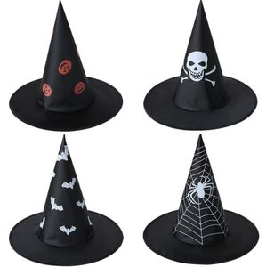 Chapeau de sorcière d'<span class=keywords><strong>Halloween</strong></span> en tulle, chapeau de magicien, accessoires de costume, chapeau de sorcière magique pour fête, accessoires de <span class=keywords><strong>maquillage</strong></span> et de déguisement - Product Image 1