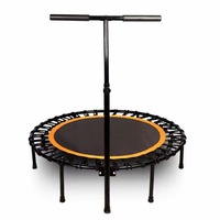 Trampolín de Ejercicio Interior Plegable y Duradero con Mango, Fácil Instalación para Adultos y Niños, Diseño Seguro y Silencioso