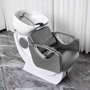 Fauteuil-lit moderne en cuir pour salon de coiffure – Mobilier de salon durable - Product Image 2