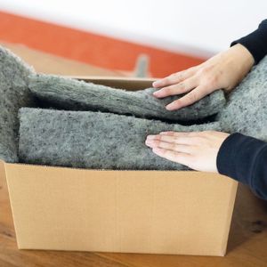 72 giờ phân hủy sinh học nhiệt cách điện hộp lót cho vận chuyển có thể tái chế nhôm giấy các tông với denim bông lót - Product Image 5