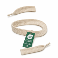 Cordon plat enduit OEKO-TEX Standard 100, 8 mm, 130 cm, conforme aux normes UE, en polyester sûr, pour sacs à vêtements, chaussures et sweats à capuche - Vente en gros