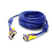 Cable de Monitor de Computadora VGA Personalizado 3+2 3+4 3+6 3+7 3+9, Revestimiento de PVC, Blindado con Lámina, Cobre Libre de Oxígeno, Doble Anillo Magnético, HD