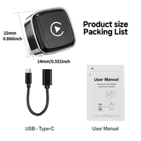 Adaptateur CarPlay à connexion automatique pour véhicules équipés de CarPlay filaire d'origine, connexion stable, dongle CarPlay sans fil