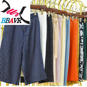 Pantalones Anchos de Verano Gracer, Ropa Usada de Segunda Mano, Poliéster/Algodón - Product Image 3