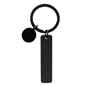 Porte-clés long en acier inoxydable Hongyu, multicolores, gravure laser personnalisée, cadeau pour les couples, les amis, les collègues - Product Image 4