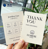 Cartes de remerciement personnalisées en gros avec logo, cartes de vœux minimalistes blanches pour mariage, inserts d'emballage pour petites entreprises