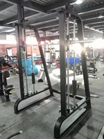 XinruiFitness XC843 Rack de musculation multifonctionnel en fer pour usage commercial et domestique, machine Smith 3D