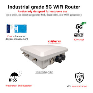 NSA/SAデュアルモード<span class=keywords><strong>WiFi</strong></span>ルーター屋外5GCPEワイヤレスデータターミナルワイヤレスモデム5Gルーター、産業用SIMカードスロット付き - Product Image 2