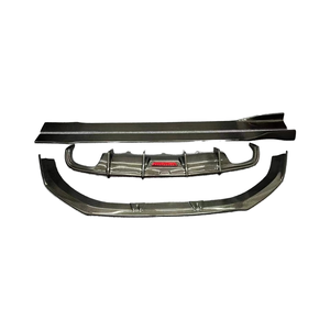 Kit de Carrocería de Fibra de Carbono, Alerón Delantero, Difusor Trasero, Faldones Laterales para Audi <span class=keywords><strong>A6</strong></span> S6 C7 2012-<span class=keywords><strong>2015</strong></span>, Modificación para Sedán Deportivo - Product Image 5