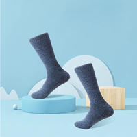 Couleurs personnalisées en gros Chaussettes décontractées en laine pour l'extérieur Chaussettes de randonnée hivernale à coussin épais avec logo sur le corps