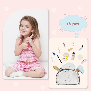 Set Gioco Trucco Principessa in Legno con Borsa Quadrifoglio Giocattolo Montessori per Bambine - Product Image 3