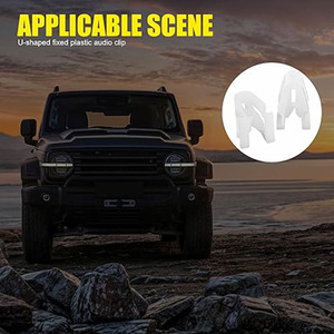 Shuangxuan U-Shaped Plastic Audio <b>Clip</b> 0.55inch <b>Car</b> Dashboard Trim Retainer 20Pcs Auto Fastener - Product Image 3
