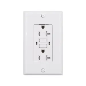 Shanghai Linsky 20A 125V 60HZ Self Test GFCI receptacle American standard GFCI outlet with TR WR