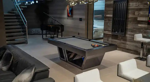 Tables de billard haut de gamme au design moderne, <span class=keywords><strong>9</strong></span> et 7 pieds, snooker et billard, qualité CPBA, tissu, ardoise et coussinets en MDF, différentes tailles - Product Image 5