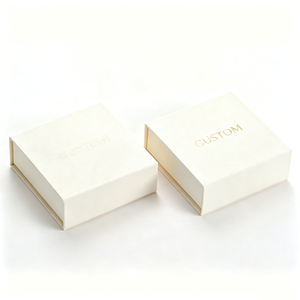OEM Custom Logo Luxury Rigid Jewelry <b>Gift</b> <b>Box</b> with Magnetic Closure - Foil & Stamping Printing for Necklace Packaging Wholesale - Product Image 2
