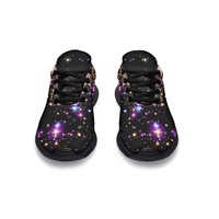 Chaussures de sport en gros d'usine, baskets personnalisées imprimées Starlight, chaussures de marche décontractées légères pour femmes