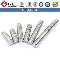 304 316 A2-70 A4-70 Stainless Steel Fully Threaded Rod DIN975 Corrosion Resistant Stud Bar OEM for Construction Machinery Repair