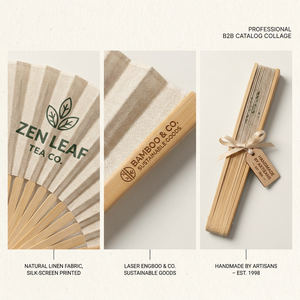 Éventail pliant personnalisé en bambou, peint à la main, avec logo imprimé, pour décoration de <span class=keywords><strong>mariage</strong></span>, promotionnel en gros - Product Image 6