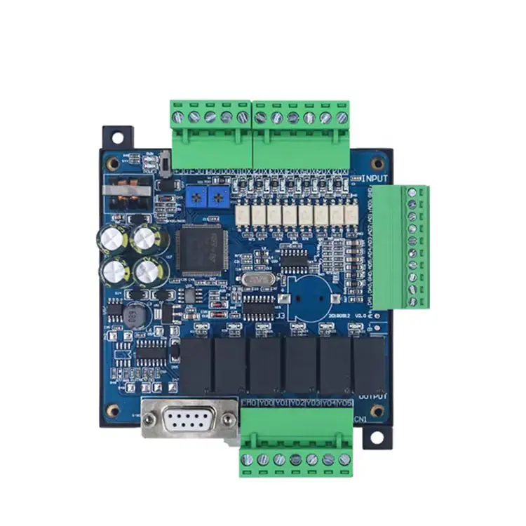 पीएलसी नियंत्रक औद्योगिक नियंत्रण बोर्ड FX3U-14MT/MR प्रोग्रामिंग एनालॉग इनपुट और आउटपुट पल्स काउंटिंग