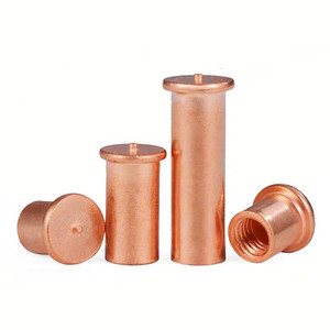 Goujons de projection en acier inoxydable et cuivre plaqué M2 M3 M4 M5 M6 avec filetage interne ISO13918 - Product Image 5
