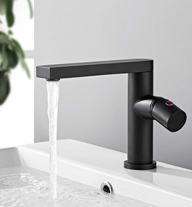 Bathroom 360 Rotary <strong>Faucet</strong> Electroplate Matte Black Long Basin <strong>Faucet</strong> <strong>Single</strong> <strong>Hole</strong> Washbasin Mixer <strong>Faucet</strong> With Long Spout