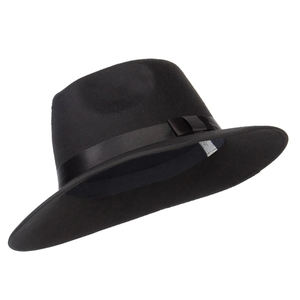 Vente en gros de <span class=keywords><strong>chapeau</strong></span> Fedora en polyester <span class=keywords><strong>Borsalino</strong></span> 100% à larges bords <span class=keywords><strong>chapeau</strong></span> Panama en <span class=keywords><strong>feutre</strong></span> de laine avec ruban personnalisé - Product Image 2