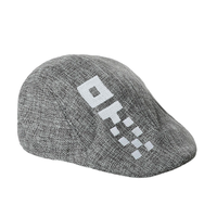 Casquette plate légère en lin personnalisée pour le golf et la conduite, fabricant OEM ODM