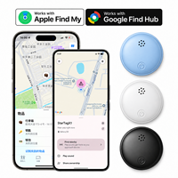 Localisateur d'objets intelligent BLE pour collier de chat et de chien, compatible avec Apple Find My et Google Find My Device, système double, traceur d'animaux imperméable
