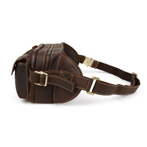 Personnalisé Rétro Vintage Hommes Grande Capacité <span class=keywords><strong>En</strong></span> <span class=keywords><strong>Cuir</strong></span> De Vache Véritable Sac <span class=keywords><strong>Banane</strong></span> Sac de Taille Pour <span class=keywords><strong>Homme</strong></span> - Product Image 3