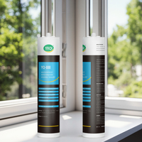 Sellador de Silicona Profesional Yaqi de 300 ml, Sellador de Silicona GP para Instalación de Ventanas y Puertas, Calafateo, Carpintería y Construcción
