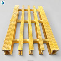 Plaques de grilles en PRV extrudées robustes antidérapantes résistantes à la corrosion pour passerelles d'usines chimiques OEM SSM