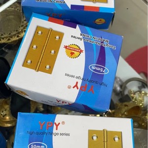 YPY Furniture Hinge 50mm Brass Surface Mount Durable Traditional Style - Product Image 4