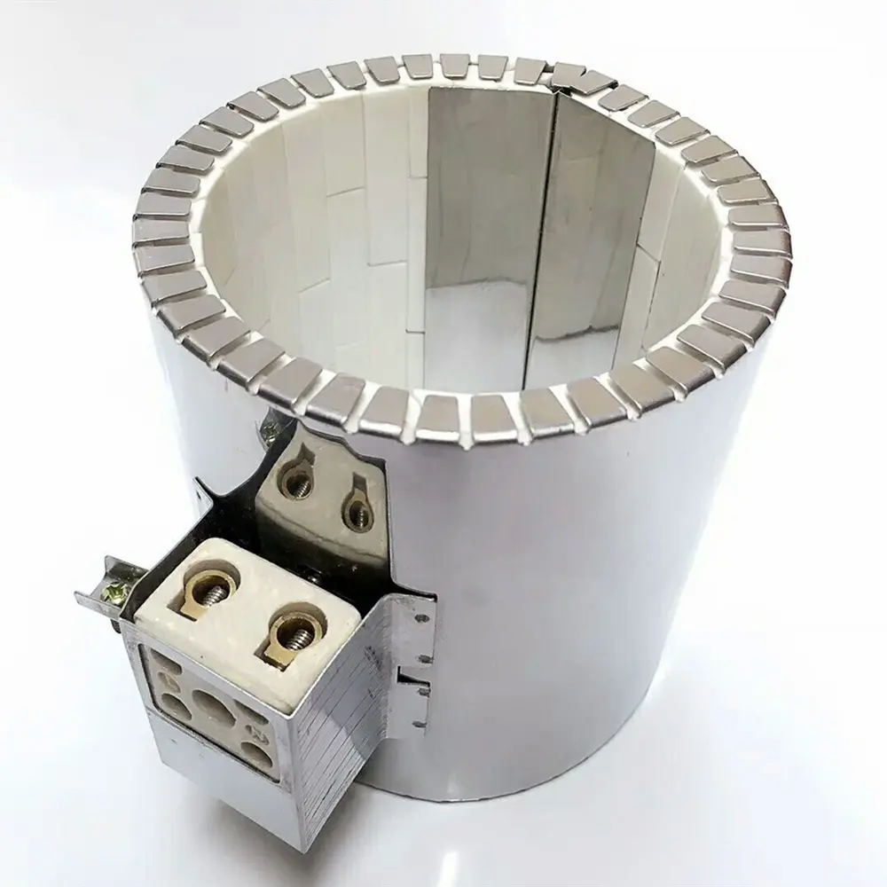 Bandas extrusoras eléctricas de 110V y 220V, calentador de banda de cerámica con anillo de calefacción para máquina de moldeo por inyección
