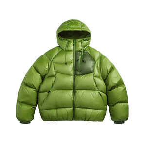Veste <span class=keywords><strong>d</strong></span>'hiver rembourrée épaisse pour homme, coupe courte, de haute qualité, avec capuche et fermeture éclair, pour l'extérieur - Product Image 1