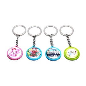 Le matériel coloré de porte-clés à un côté peut être transformé en produits finis 25,32,37mm - Product Image 1