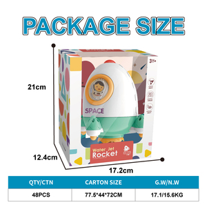 LKTOYS Meilleures ventes en gros : Jouet de bain pour bébé en plastique, pommeau de douche rotatif en forme de fusée à jet <span class=keywords><strong>d</strong></span>'<span class=keywords><strong>eau</strong></span> - Product Image 3