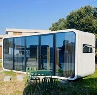 Cabines Apple préfabriquées en panneaux sandwich, maisons modulaires miniatures pour la vente mobile, sauna, spa, camping, station balnéaire