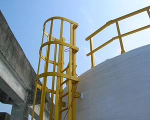 FRP <b>Ladder</b> Cage, Storage tank Handrail Straight <b>Ladder</b> Customization - Product Image 5
