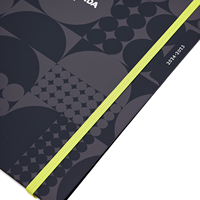 Carnet de planification hebdomadaire Prolead en gros, promotionnel, spirale, personnalisé, A5, couverture en papier estampé or, 100 feuilles, hebdomadaire