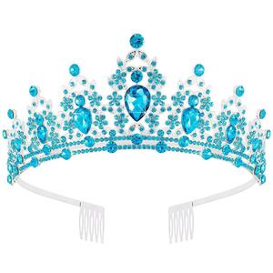 Tiara de Cumpleaños, Graduación, Día de San Valentín para <span class=keywords><strong>Mujer</strong></span>, Corona, Banda, Decoración de Fiesta con Diamantes de Imitación AB, Material de Satén Suave, Personalizable - Product Image 4