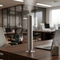 Diffuseur d'arômes intelligent sans eau en métal, contrôle par application, 5 modes d'éclairage LED, rechargeable sans fil Type-C, 1 an, usage domestique et commercial