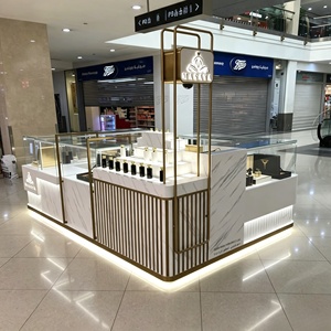 ตู้โชว์กระจกสำหรับร้านเครื่องสำอางน้ำหอม การออกแบบตกแต่งภายในร้าน ปรับแต่งได้ทั้งห้อง ชั้นวางโชว์น้ำหอม ตกแต่งร้าน - Product Image 2