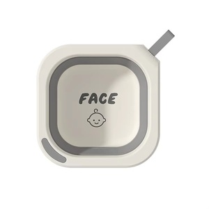 Juego de <span class=keywords><strong>lavabo</strong></span> plegable multifunción, <span class=keywords><strong>lavabo</strong></span> plegable de plástico con diseño de dibujos animados para viajes infantiles - Product Image 2