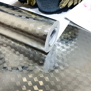 Autocollants larges et étanches résistant à l'huile de cuisine, papier peint autocollant mural auto-adhésif en aluminium pour armoire de cuisinière, cuisine, DIY bricolage - Product Image 2