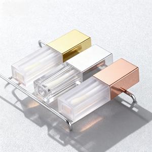 Tube de rouge à lèvres carré vide personnalisé avec logo, conteneur transparent pour rouge à lèvres avec grande brosse, vente en gros - Product Image 5