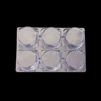Insert de plateau à biscuits à 6 compartiments - Séparateur en plastique transparent pour l'emballage des biscuits et des gâteaux, empêche la casse, design empilable, sans danger pour les aliments