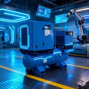 Nanxiang 7.5-22kw 4'ü 1 Arada Elektrikli Kombine Hava Vidalı Kompresör Yüksek Kaliteli Lazer Hava Kompresörü CNC Kurutucu ve Hava <span class=keywords><strong>Tank</strong></span>ı İle - Product Image 5