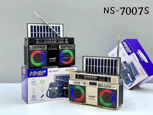 ELETREE NS-7020S design vintage <span class=keywords><strong>Radio</strong></span> portable à <span class=keywords><strong>énergie</strong></span> solaire USB TF AM FM SW <span class=keywords><strong>Radio</strong></span> 3 bandes avec lumière LED Disco - Product Image 3