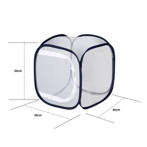 하이 퀄리티 30x30x30cm 멀티 컬러 곤충 및 나비 서식지 케이지 테라리움 팝업 서식지 케이지 재고